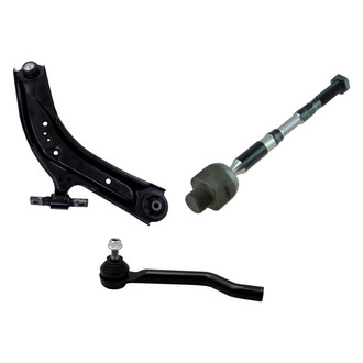 TRQ® - Front Driver Side Lower Control Arm with Ball Joint and Tie Rod End Kit