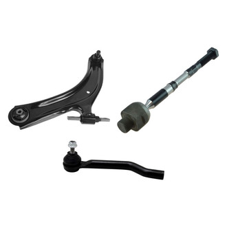 TRQ® - Front Driver Side Lower Control Arm with Ball Joint and Tie Rod End Kit