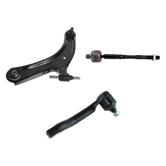 TRQ® - Front Driver Side Lower Control Arm with Ball Joint and Tie Rod End Kit