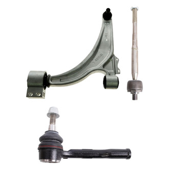 TRQ® - Front Driver Side Lower Control Arm with Ball Joint and Tie Rod End Kit