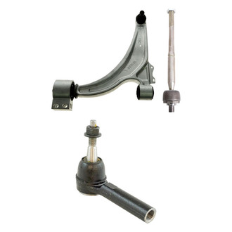 TRQ® - Front Driver Side Lower Control Arm with Ball Joint and Tie Rod End Kit