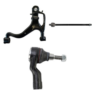 TRQ® - Front Driver Side Lower Control Arm with Ball Joint and Tie Rod End Kit