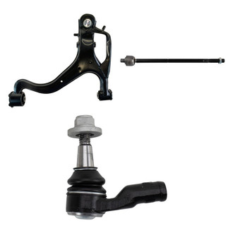 TRQ® - Front Driver Side Lower Control Arm with Ball Joint and Tie Rod End Kit