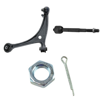TRQ® - Front Driver Side Lower Control Arm with Ball Joint and Tie Rod End Kit