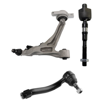 TRQ® - Front Driver Side Lower Control Arm with Ball Joint and Tie Rod End Kit