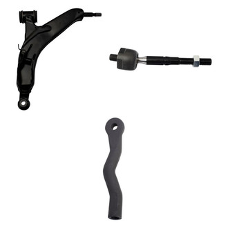 TRQ® - Front Driver Side Lower Control Arm and Tie Rod End Kit