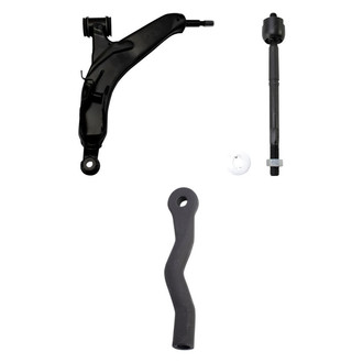 TRQ® - Front Driver Side Lower Control Arm and Tie Rod End Kit