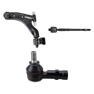 TRQ® - Front Driver Side Lower Control Arm with Ball Joint and Tie Rod End Kit