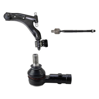 TRQ® - Front Driver Side Lower Control Arm with Ball Joint and Tie Rod End Kit