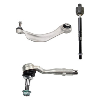 TRQ® - Front Driver Side Lower Control Arm with Ball Joint and Tie Rod End Kit