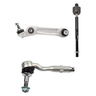 TRQ® - Front Driver Side Lower Control Arm with Ball Joint and Tie Rod End Kit