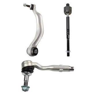 TRQ® - Front Driver Side Lower Control Arm with Ball Joint and Tie Rod End Kit