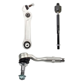 TRQ® - Front Driver Side Lower Control Arm with Ball Joint and Tie Rod End Kit
