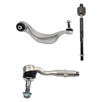 TRQ® - Front Driver Side Lower Control Arm with Ball Joint and Tie Rod End Kit