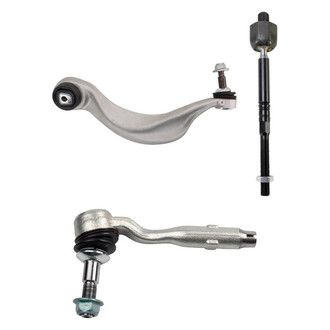 TRQ® - Front Driver Side Lower Control Arm with Ball Joint and Tie Rod End Kit
