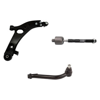 TRQ® - Front Driver Side Lower Control Arm with Ball Joint and Tie Rod End Kit