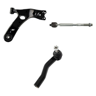 TRQ® - Front Driver Side Lower Control Arm and Tie Rod End Kit
