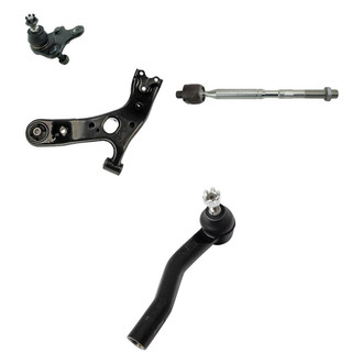 TRQ® - Front Driver Side Lower Control Arm with Ball Joint and Tie Rod End Kit