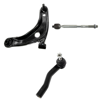 TRQ® - Front Driver Side Lower Control Arm with Ball Joint and Tie Rod End Kit