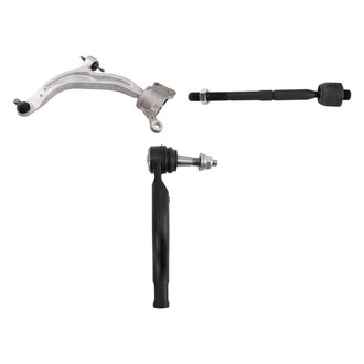 TRQ® - Front Driver Side Lower Control Arm with Ball Joint and Tie Rod End Kit