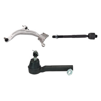 TRQ® - Front Driver Side Lower Control Arm with Ball Joint and Tie Rod End Kit