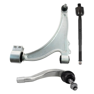 TRQ® - Front Driver Side Lower Control Arm with Ball Joint and Tie Rod End Kit