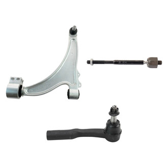 TRQ® - Front Driver Side Lower Control Arm with Ball Joint and Tie Rod End Kit