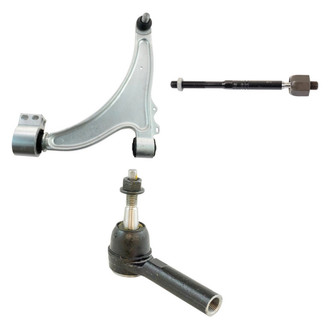 TRQ® - Front Driver Side Lower Control Arm with Ball Joint and Tie Rod End Kit