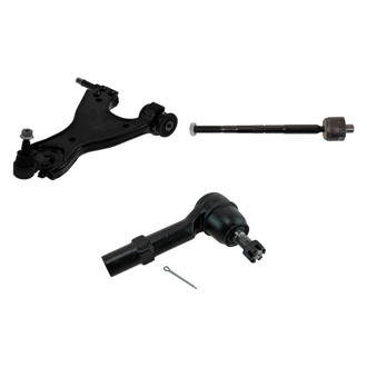 TRQ® - Front Driver Side Lower Control Arm with Ball Joint and Tie Rod End Kit