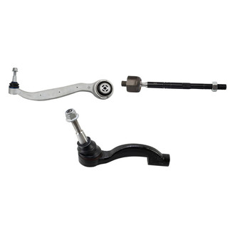 TRQ® - Front Driver Side Lower Control Arm with Ball Joint and Tie Rod End Kit