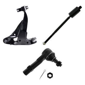 TRQ® - Front Driver Side Lower Control Arm with Ball Joint and Tie Rod End Kit