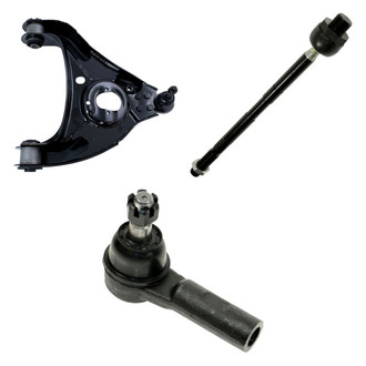 TRQ® - Front Driver Side Lower Control Arm with Ball Joint and Tie Rod End Kit