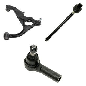 TRQ® - Front Driver Side Lower Control Arm with Ball Joint and Tie Rod End Kit