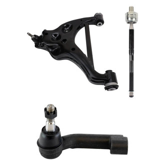 TRQ® - Front Driver Side Lower Control Arm with Ball Joint and Tie Rod End Kit