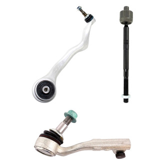 TRQ® - Front Passenger Side Lower Control Arm with Ball Joint and Tie Rod End Kit