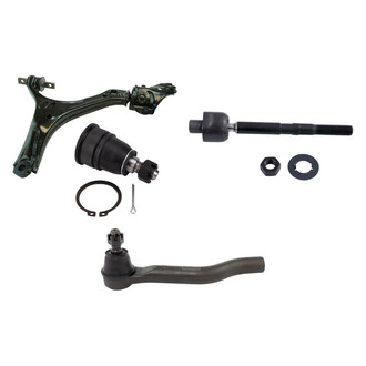 TRQ® - Front Passenger Side Lower Control Arm and Tie Rod End Kit
