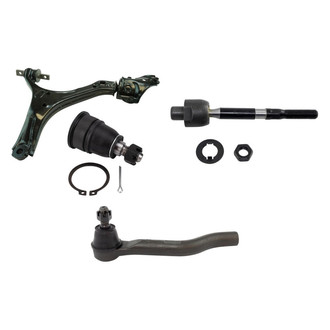 TRQ® - Front Passenger Side Lower Control Arm and Tie Rod End Kit