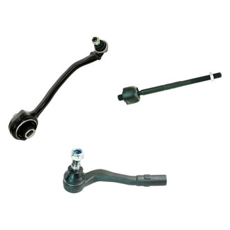 TRQ® - Front Passenger Side Lower Control Arm with Ball Joint and Tie Rod End Kit