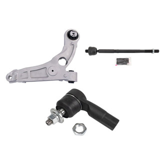TRQ® - Front Passenger Side Lower Control Arm and Tie Rod End Kit