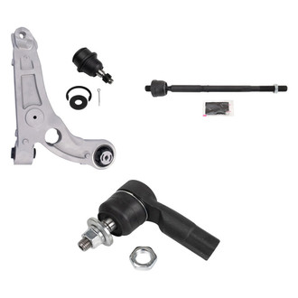 TRQ® - Front Passenger Side Lower Control Arm and Tie Rod End Kit