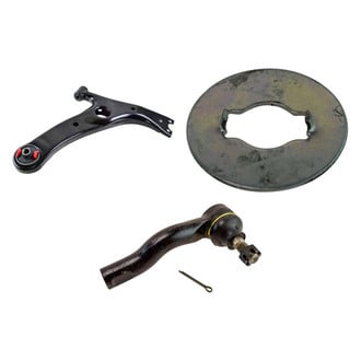 TRQ® - Front Passenger Side Lower Control Arm and Tie Rod End Kit