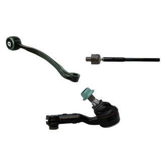 TRQ® - Front Passenger Side Lower Control Arm and Tie Rod End Kit