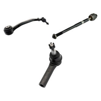 TRQ® - Front Passenger Side Lower Control Arm with Ball Joint and Tie Rod End Kit