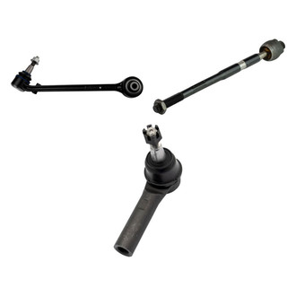 TRQ® - Front Passenger Side Lower Control Arm with Ball Joint and Tie Rod End Kit