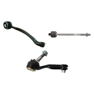 TRQ® - Front Passenger Side Lower Control Arm and Tie Rod End Kit
