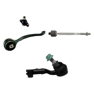 TRQ® - Front Passenger Side Lower Control Arm with Ball Joint and Tie Rod End Kit