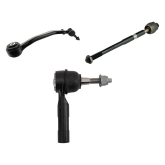 TRQ® - Front Passenger Side Lower Control Arm with Ball Joint and Tie Rod End Kit
