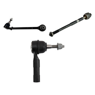 TRQ® - Front Passenger Side Lower Control Arm with Ball Joint and Tie Rod End Kit