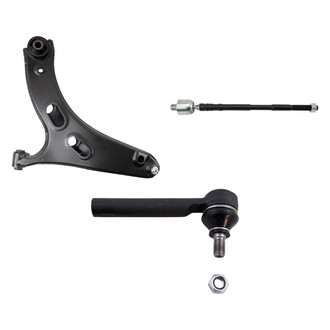 TRQ® - Front Passenger Side Lower Control Arm with Ball Joint and Tie Rod End Kit