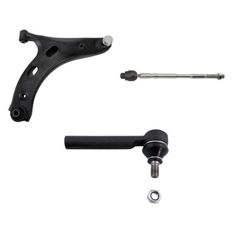 TRQ® - Front Passenger Side Lower Control Arm with Ball Joint and Tie Rod End Kit